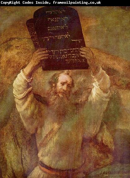 Rembrandt Peale Moses mit den Gesetzestafeln